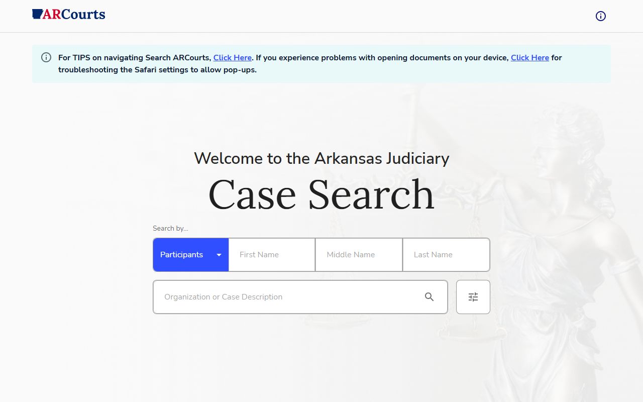 Drew County court records after arrest Search ARCourts portal