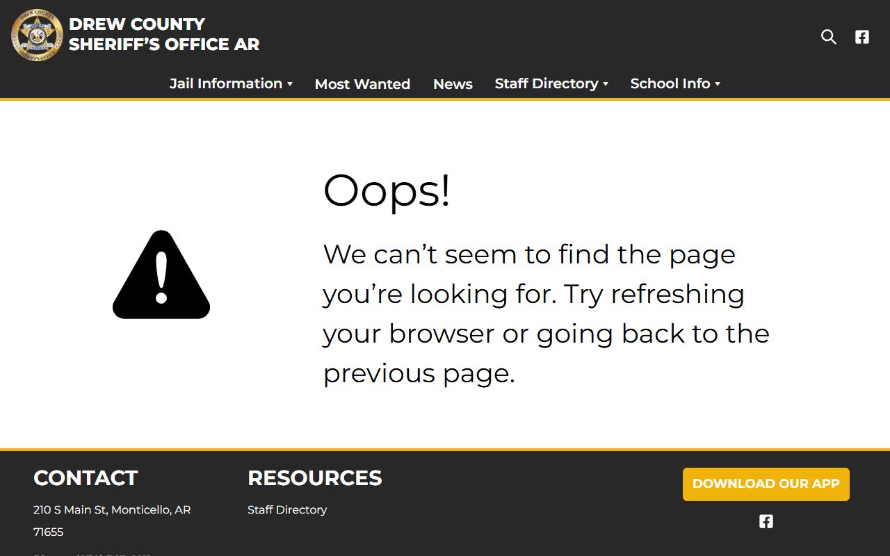 Drew County jail roster mugshots webview